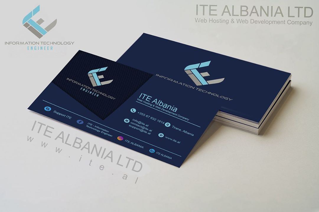 ITE Albania Card Visit - ITE Albania Ltd. | .AL Domain Registration, Web Hosting & Web Development